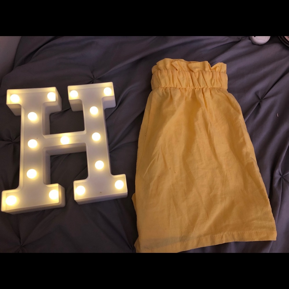 Yellow shorts